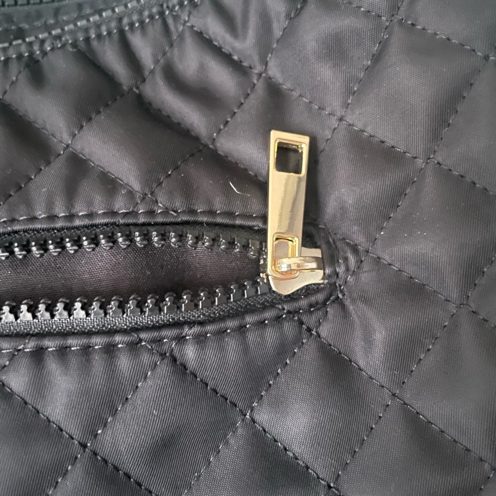 Sondra Roberts Quilted Black Backpack - Picture 11 of 13